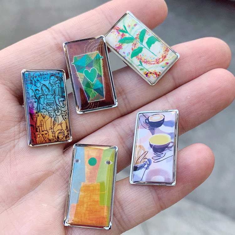 Offset Printing with Thick Epoxy Dome