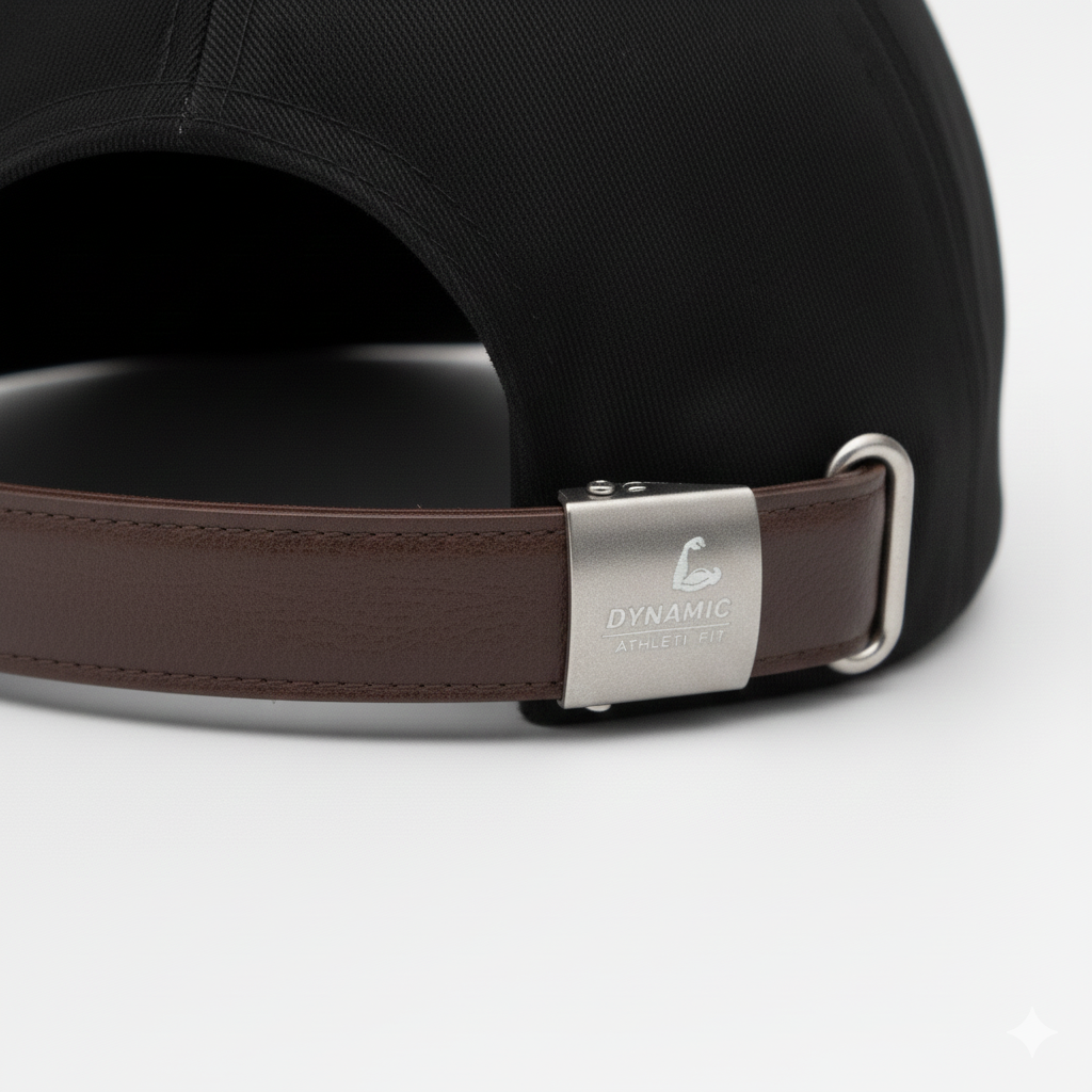 Faux-Leather Strap with Custom Buckle
