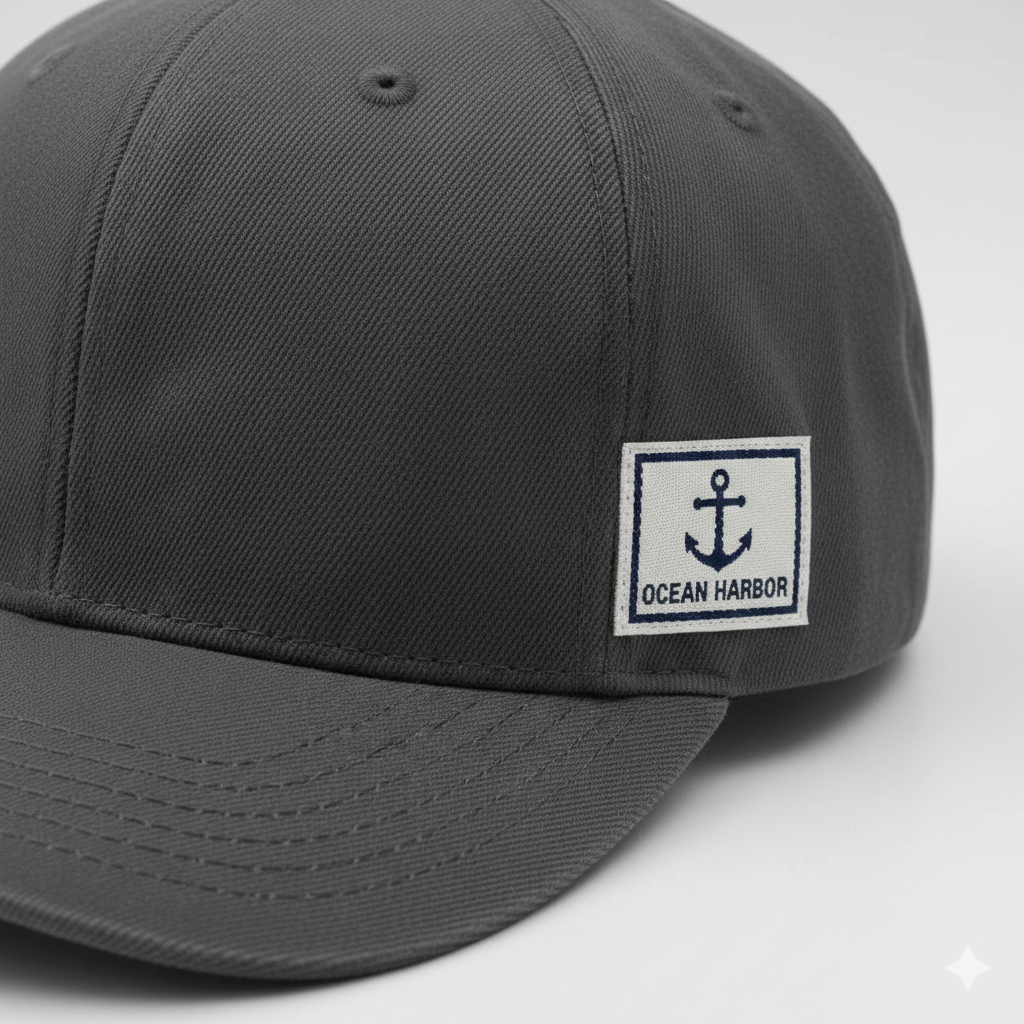 Woven Label Sewn Into Cap
